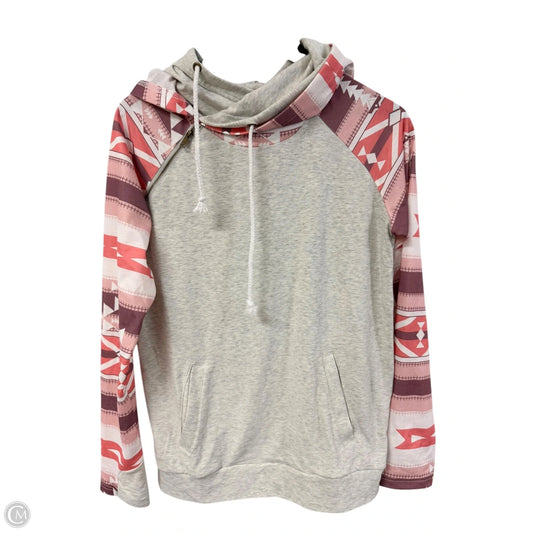 Top Long Sleeve By Clothes Mentor In Grey & Orange, Size: S