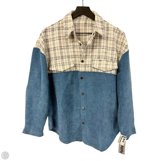 Jacket Shirt By Cmf In Blue, Size: S