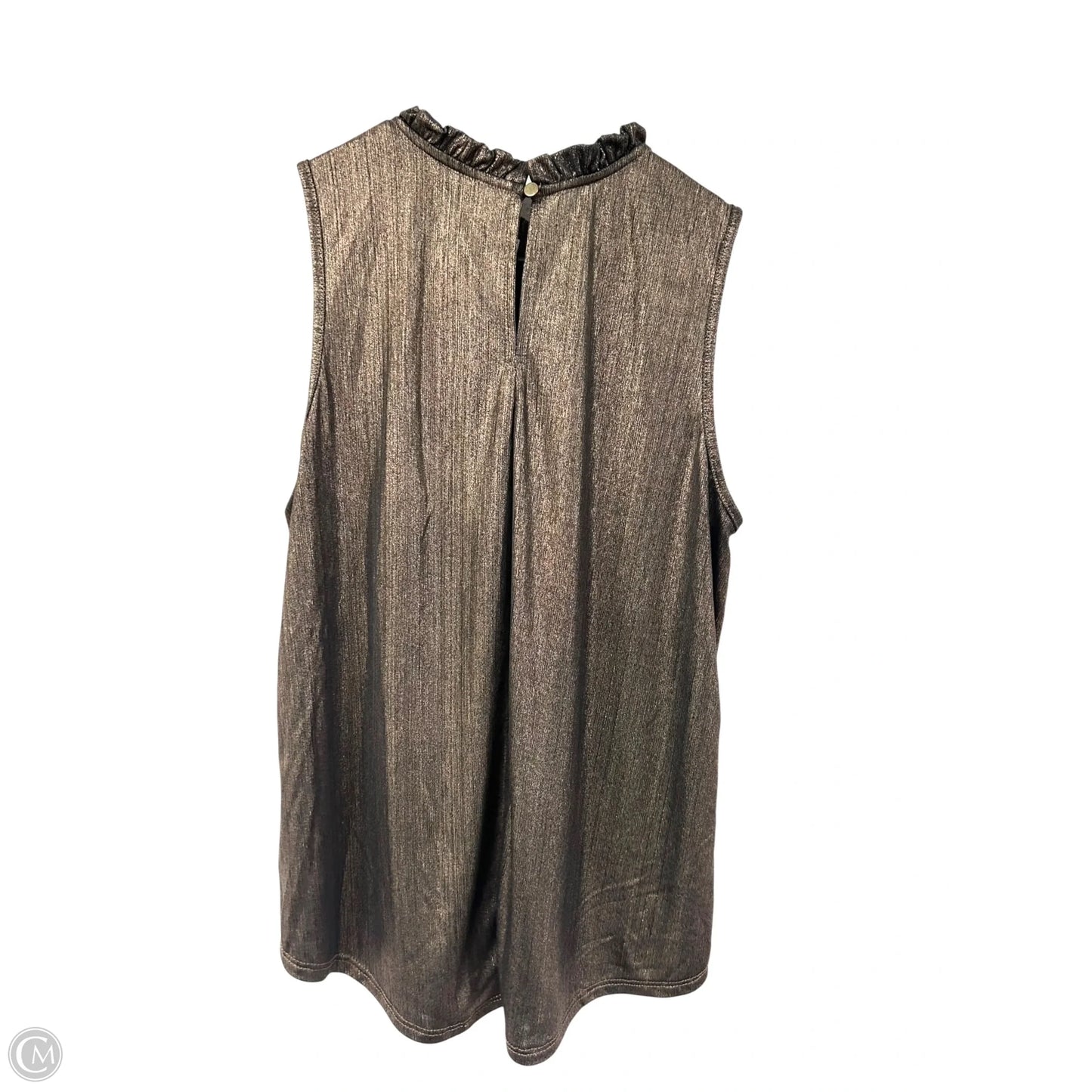 Top Sleeveless By Mts In Bronze, Size: S