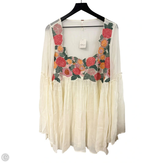 Tunic Long Sleeve By Free People In Cream, Size: L