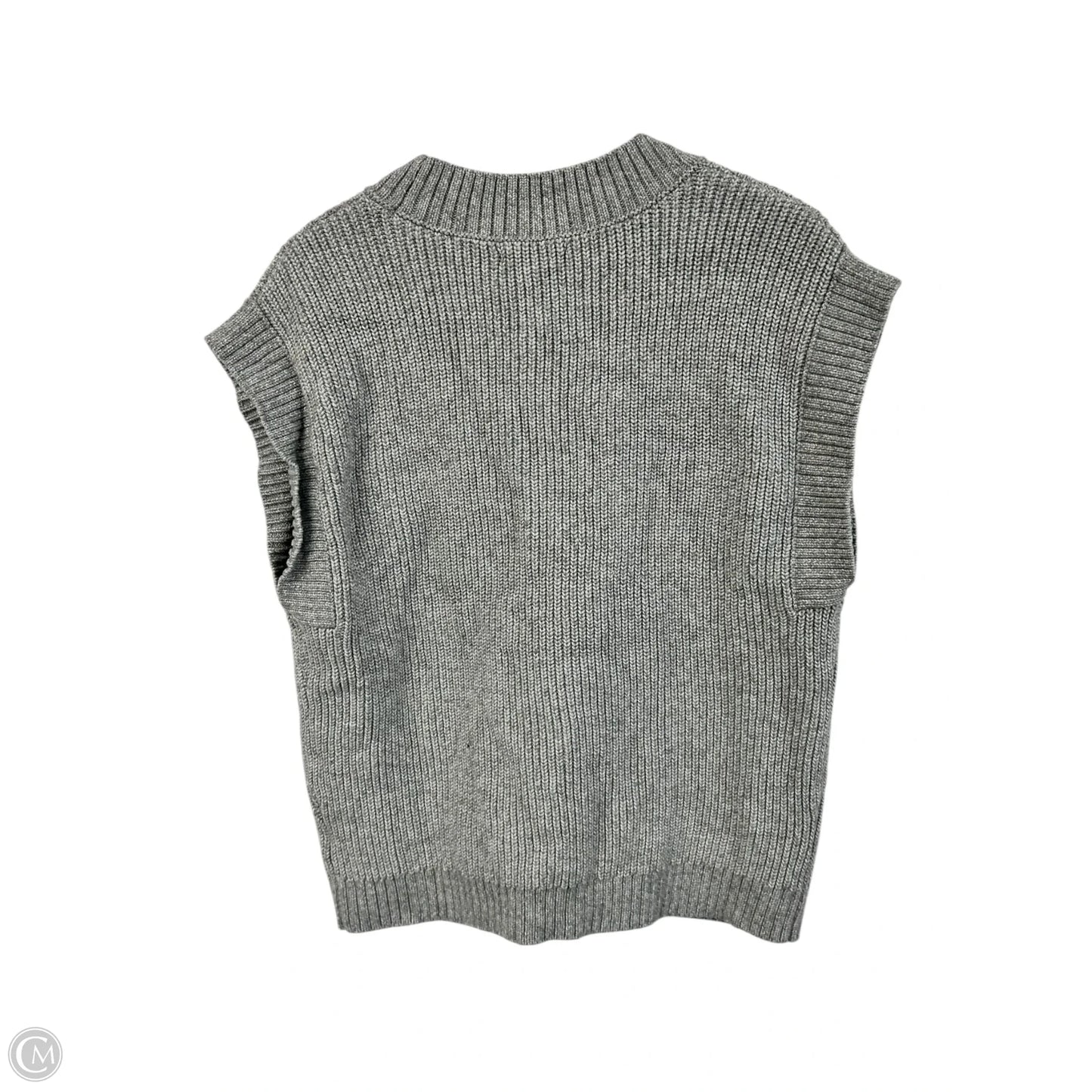 Vest Sweater By Steve Madden In Grey, Size: L