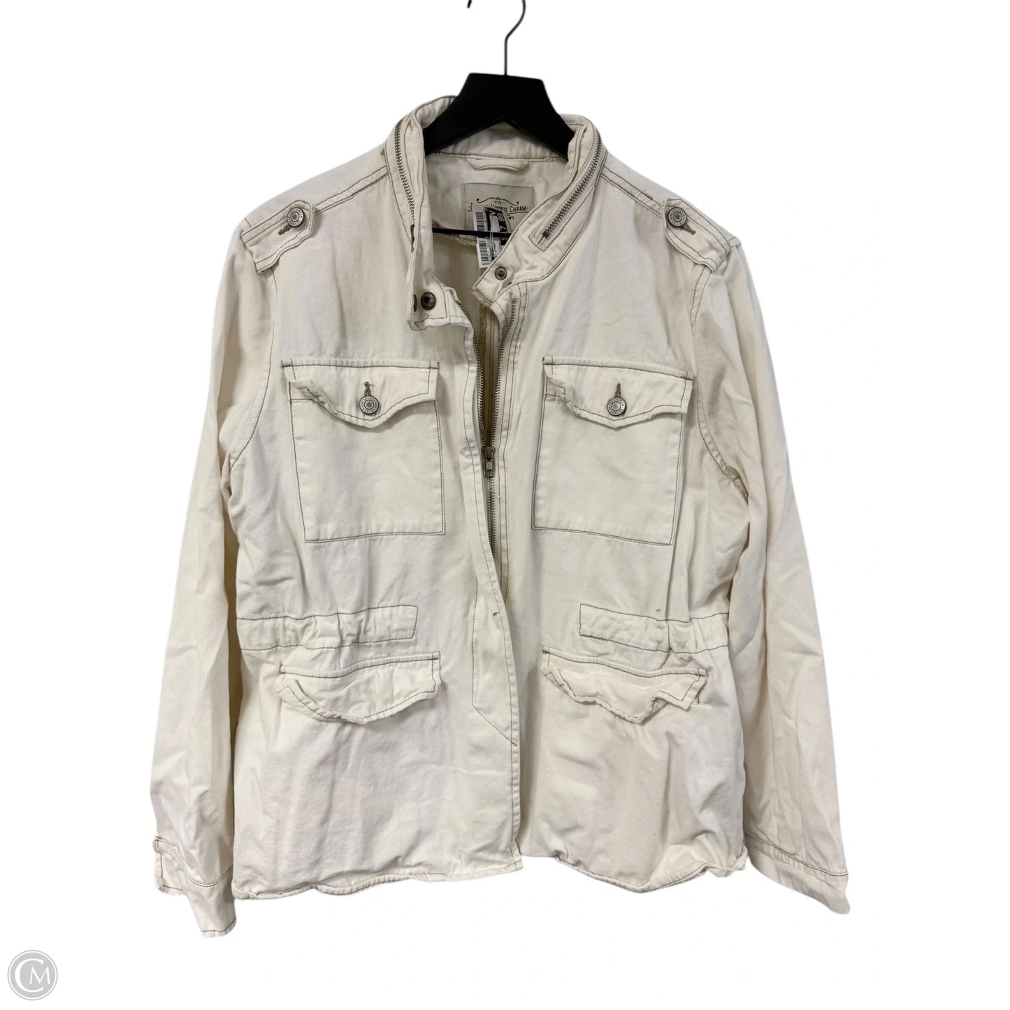 Jacket Other By Clothes Mentor In Cream, Size: Xl