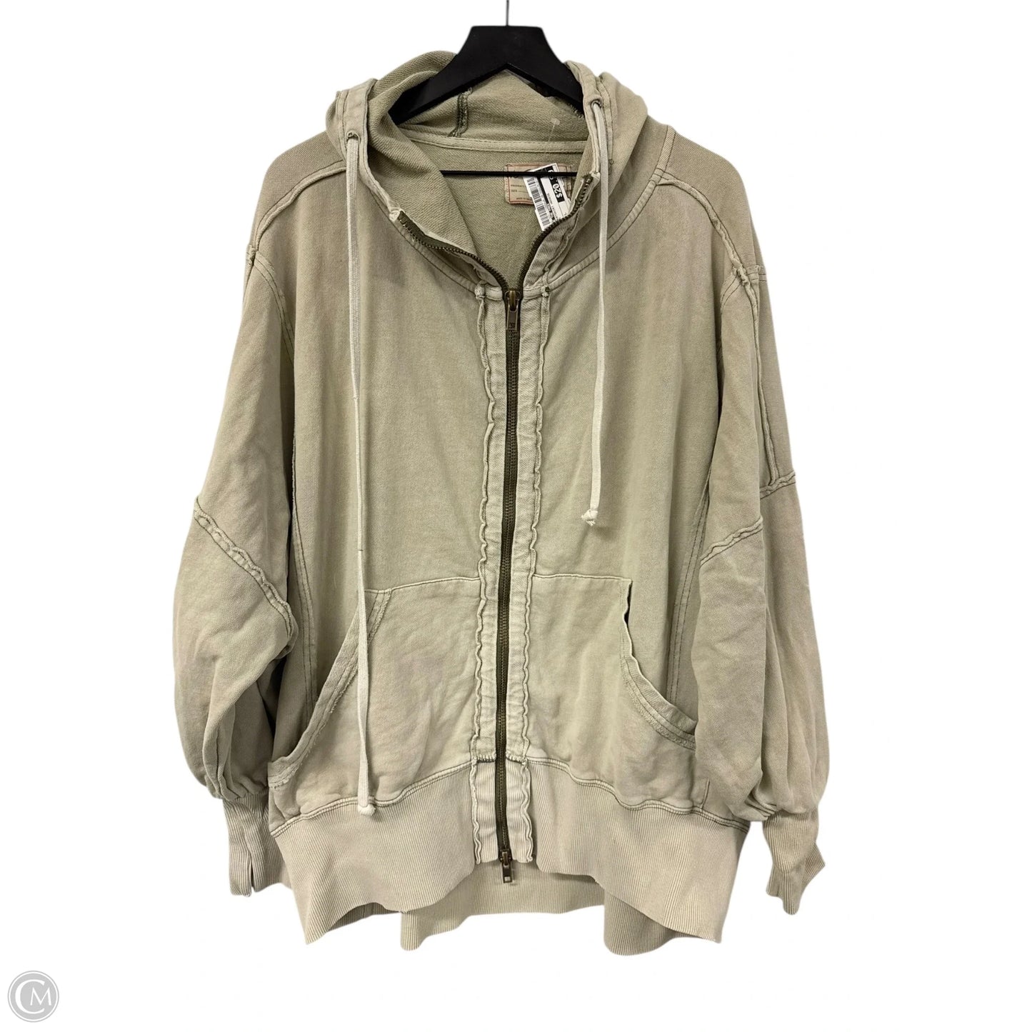 Sweatshirt Hoodie By We The Free In Tan, Size: L