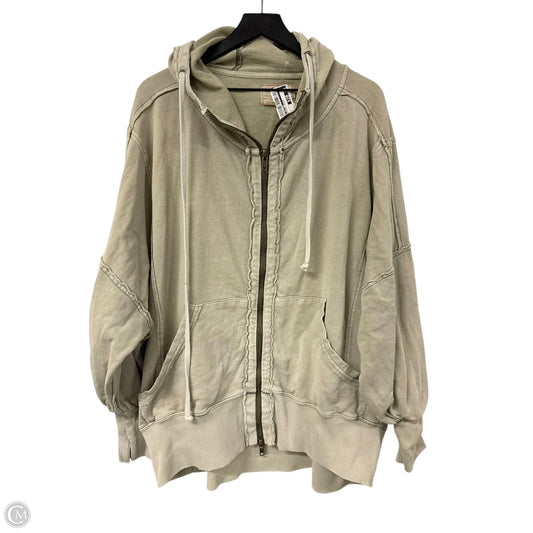 Sweatshirt Hoodie By We The Free In Tan, Size: L