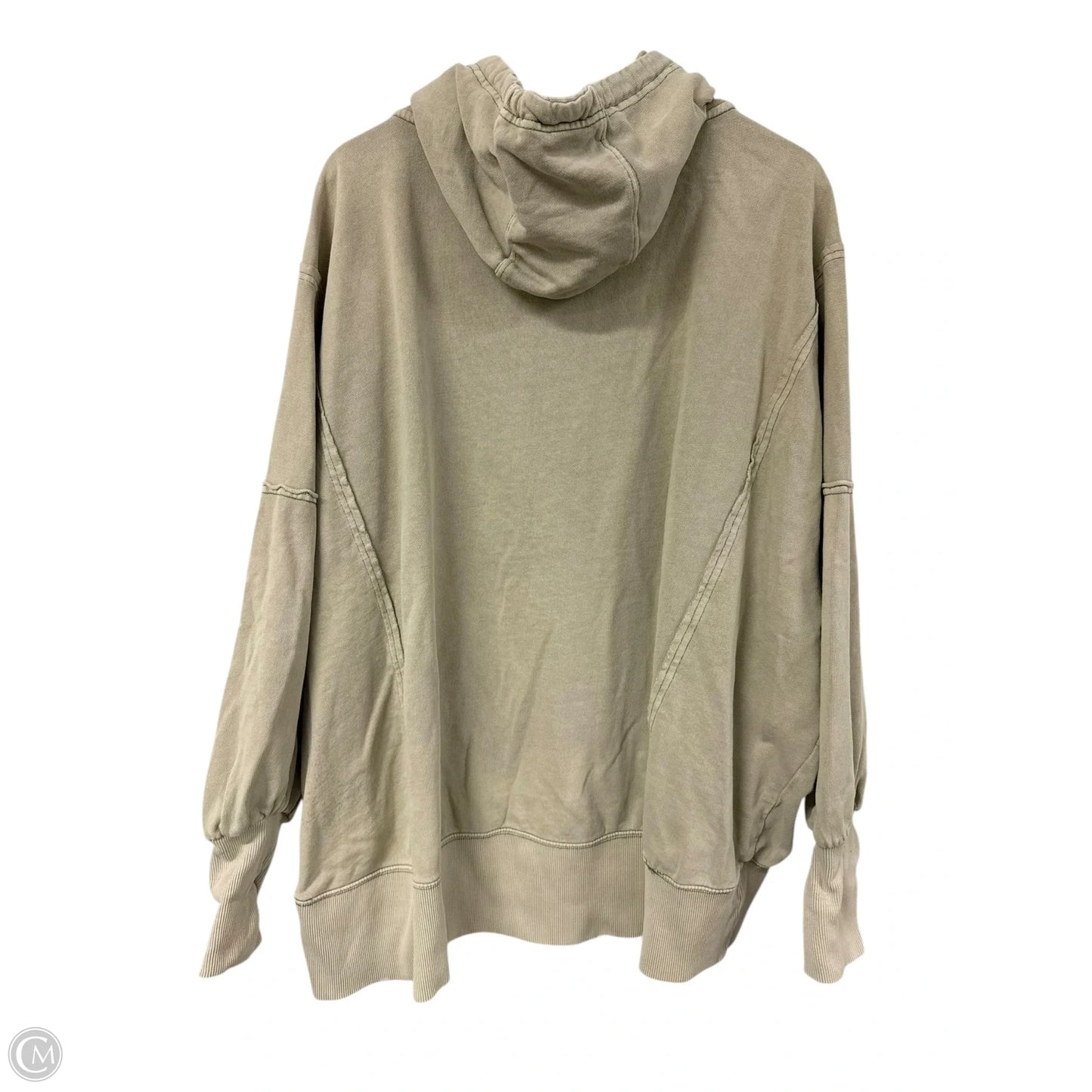 Sweatshirt Hoodie By We The Free In Tan, Size: L