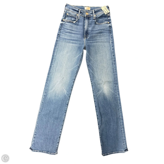 Jeans Straight By Mother In Blue Denim, Size: 2