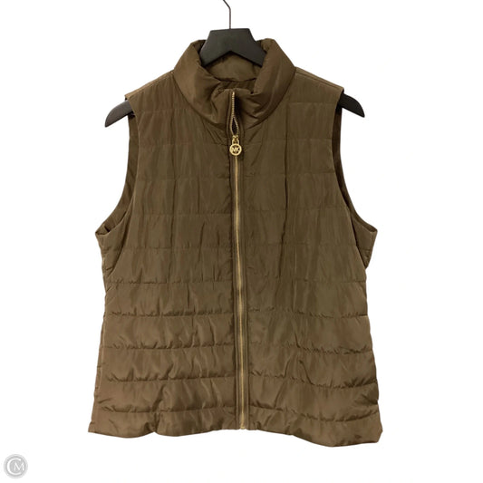 Vest Designer By Michael Kors In Green, Size: L