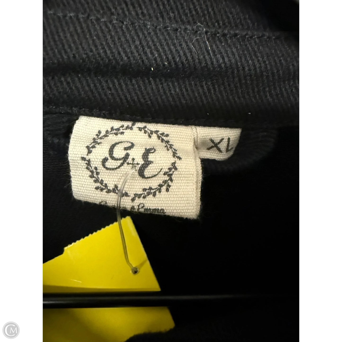 Jacket Denim By Cmc In Black Denim, Size: Xl