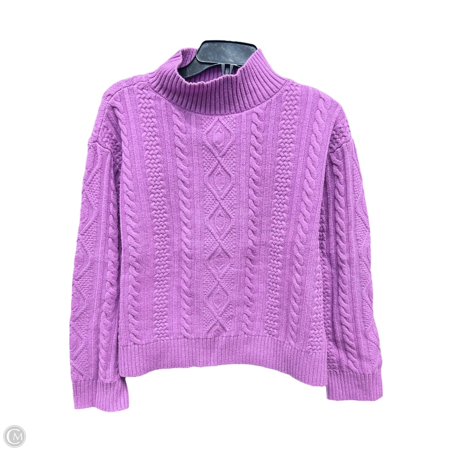 Sweater By Ann Taylor In Purple, Size: M