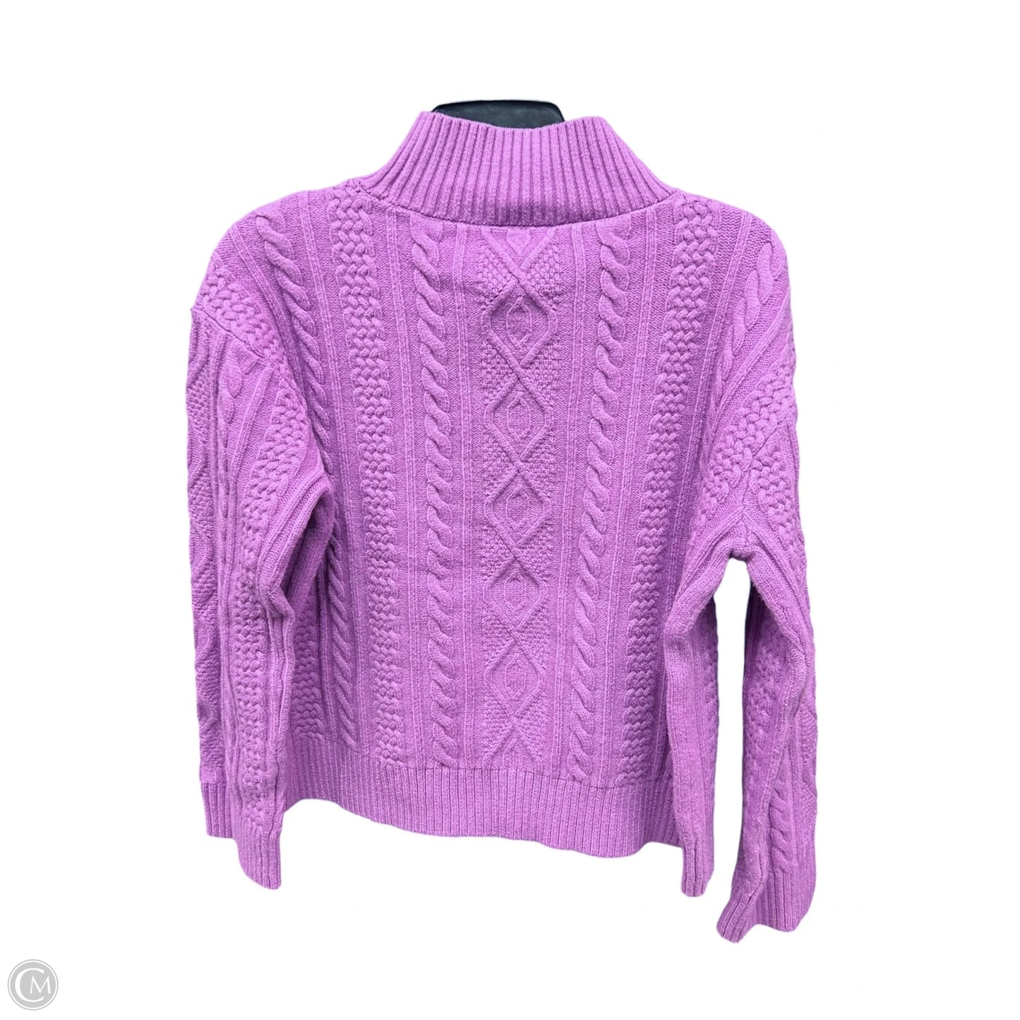 Sweater By Ann Taylor In Purple, Size: M