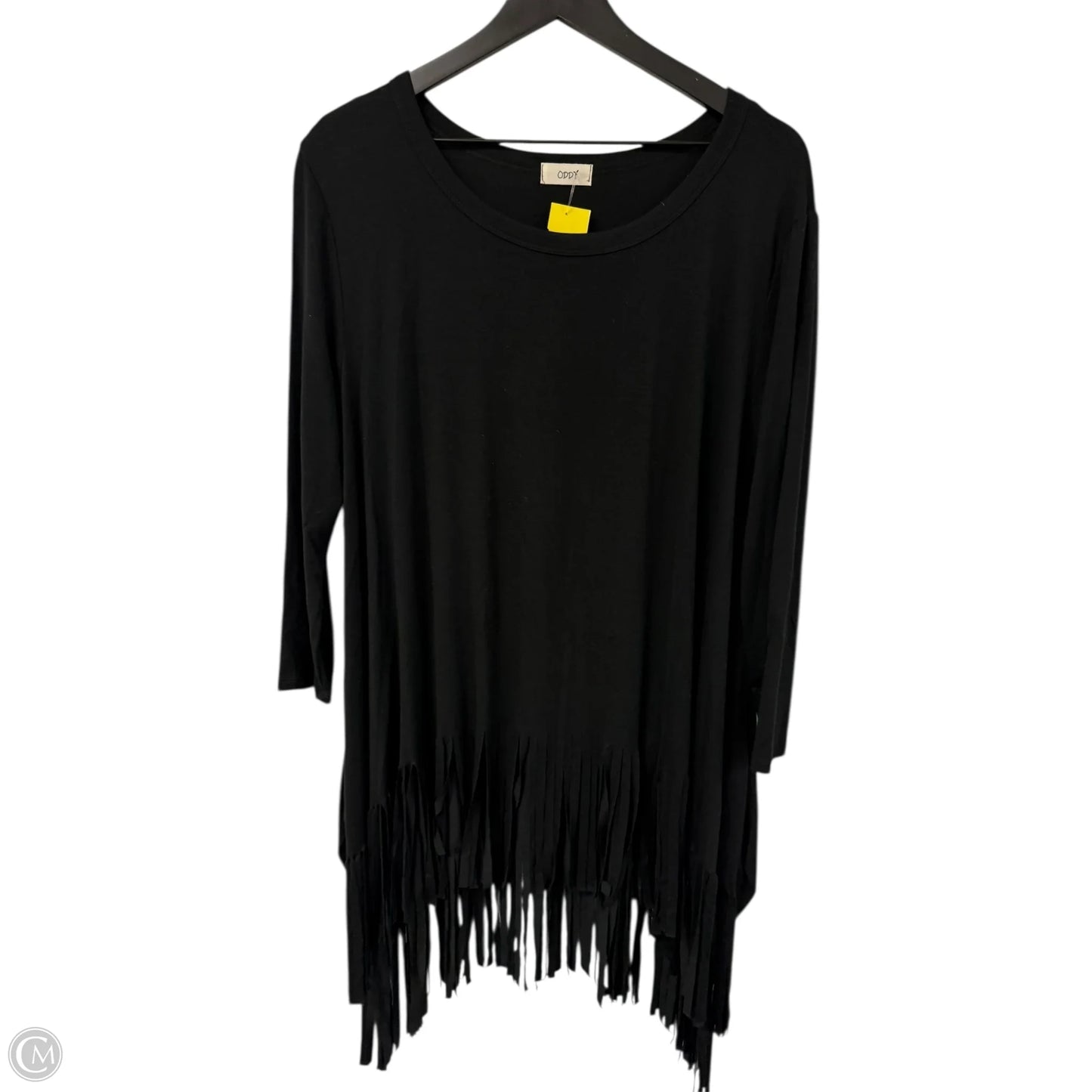 Tunic Long Sleeve By Oddi In Black, Size: L