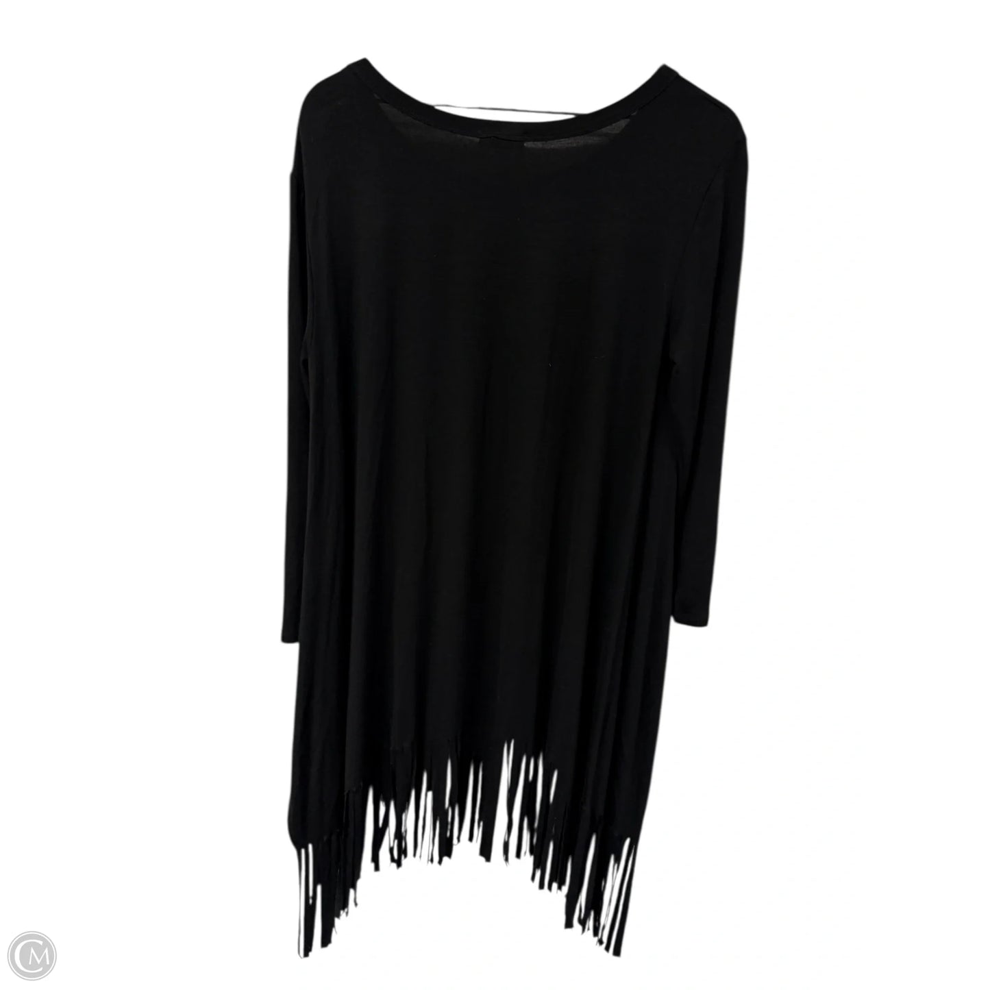 Tunic Long Sleeve By Oddi In Black, Size: L