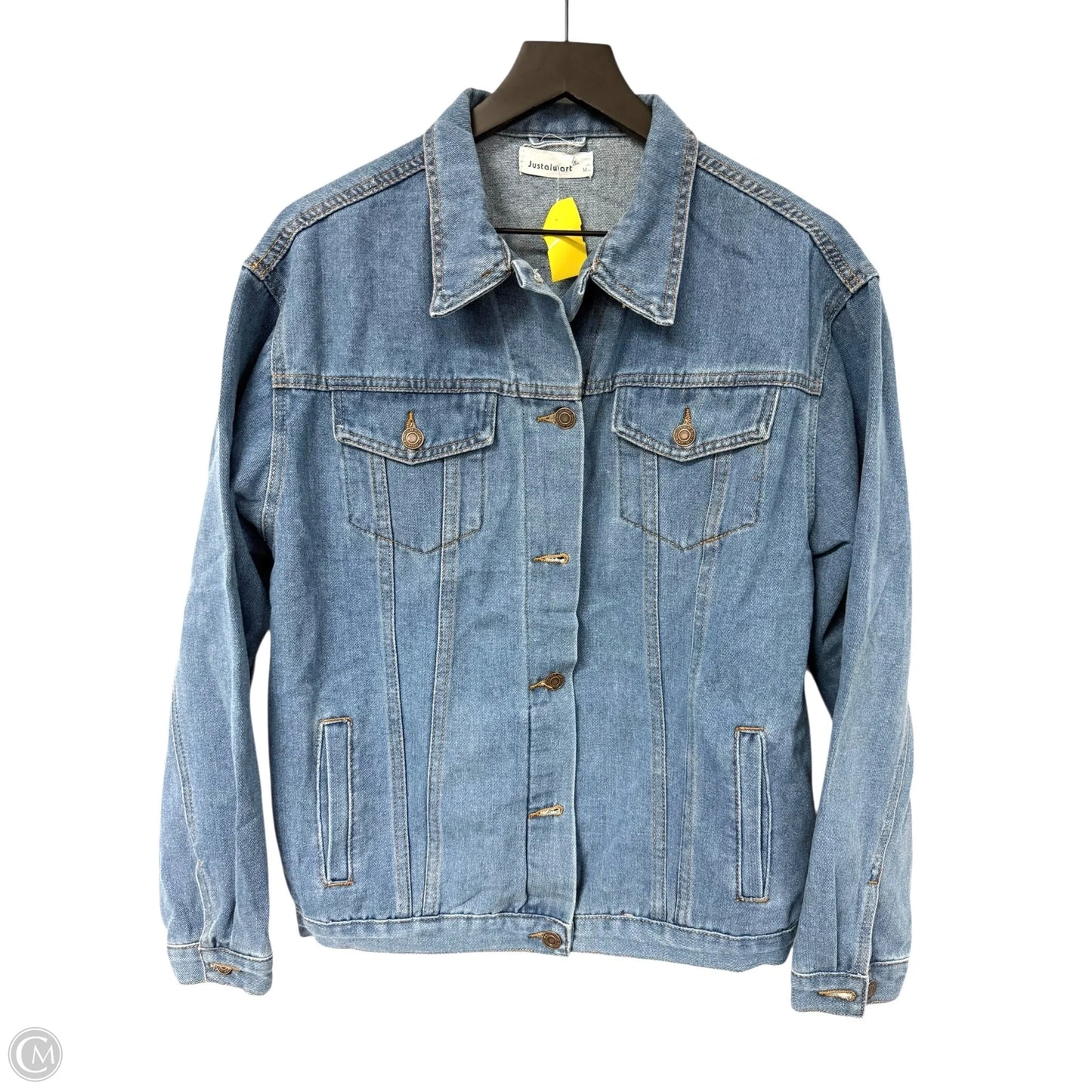 Jacket Denim By Cme In Blue Denim, Size: M