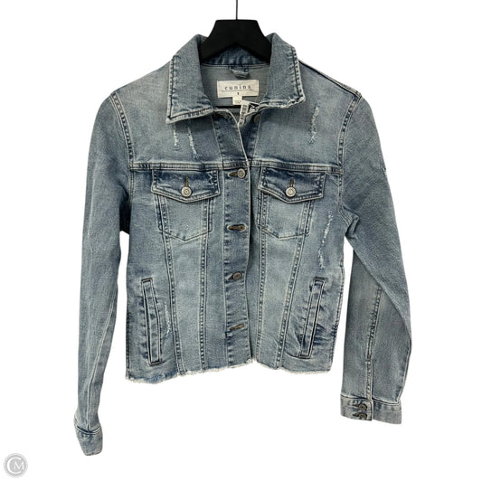 Jacket Denim By Eunina In Blue Denim, Size: S