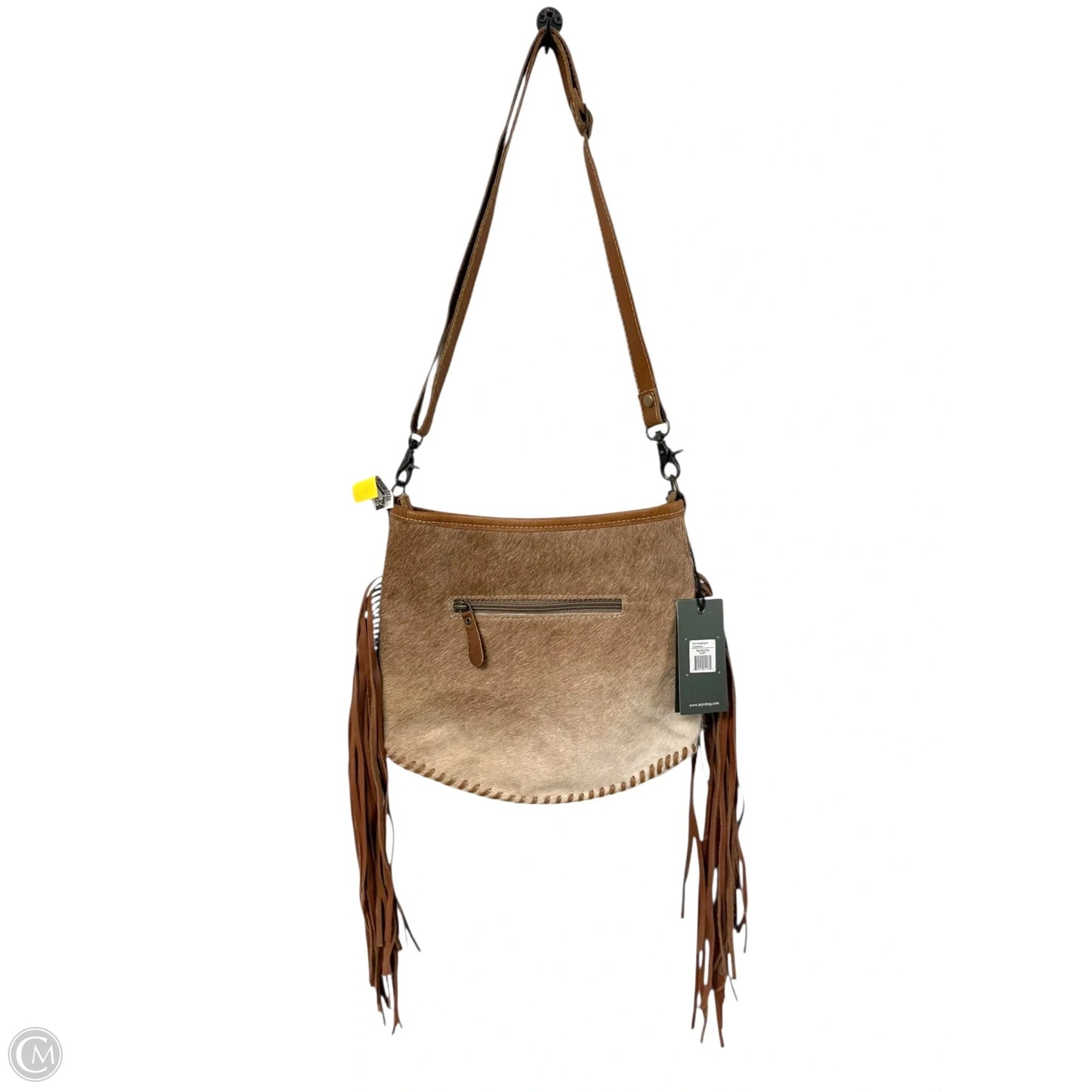 Handbag Leather By Myra, Size: Small