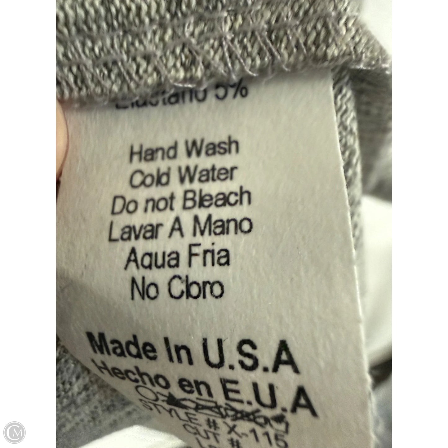 Top Long Sleeve By Clothes Mentor In Grey, Size: L