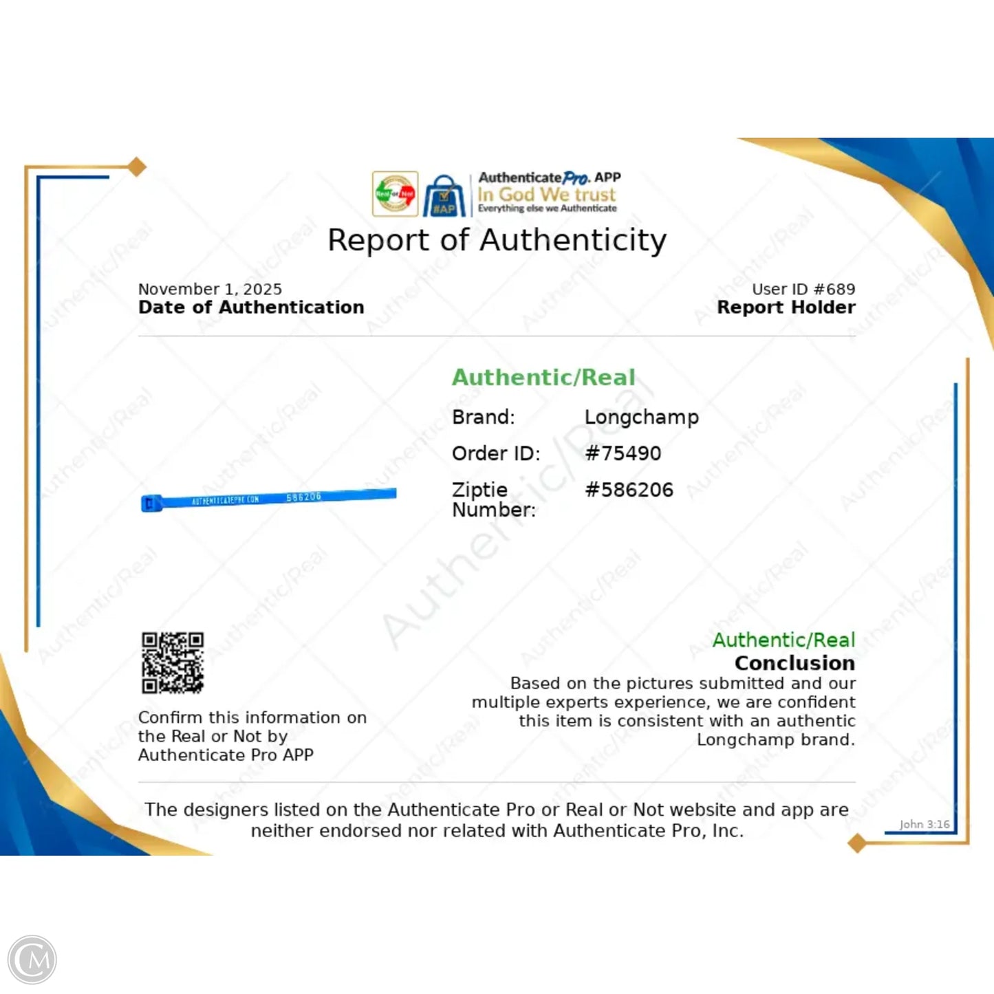 Handbag Designer By Longchamp, Size: Medium