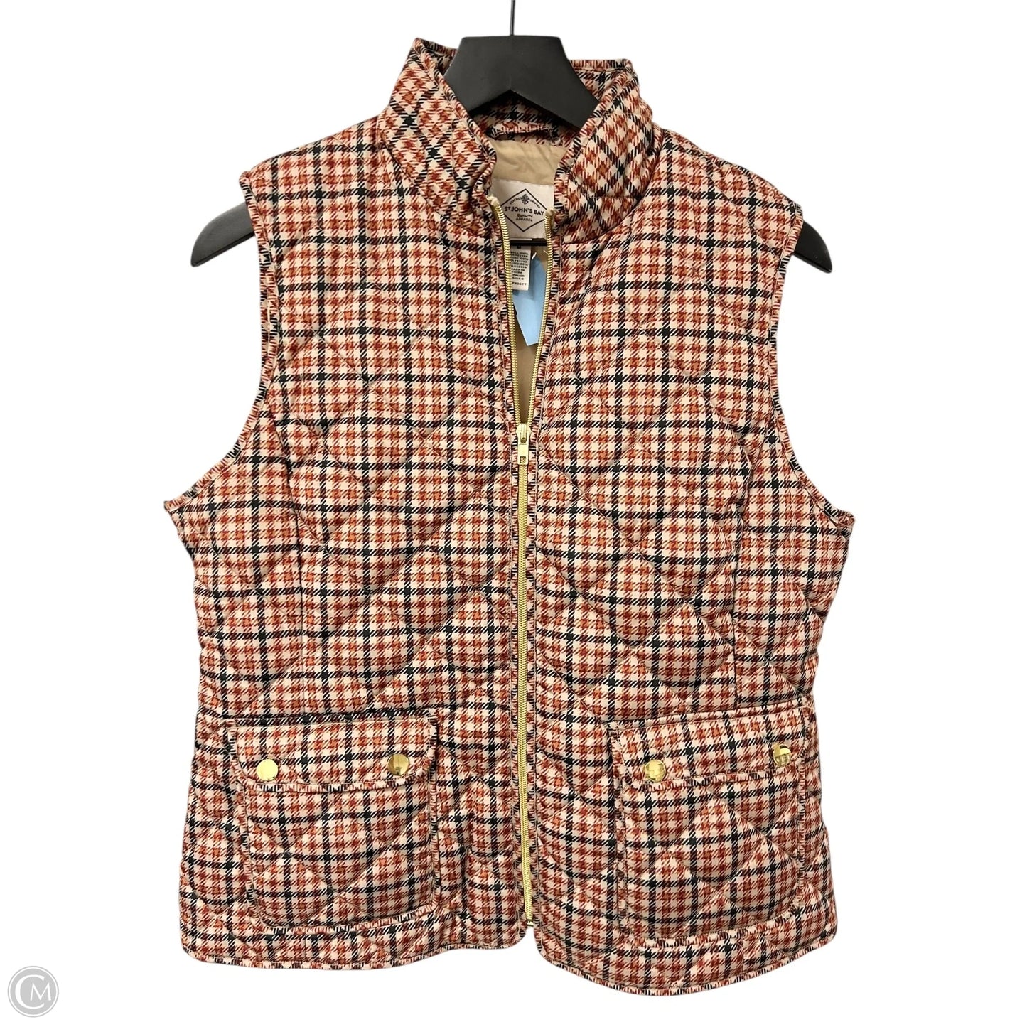 Vest Puffer & Quilted By St Johns Bay In Tan, Size: M