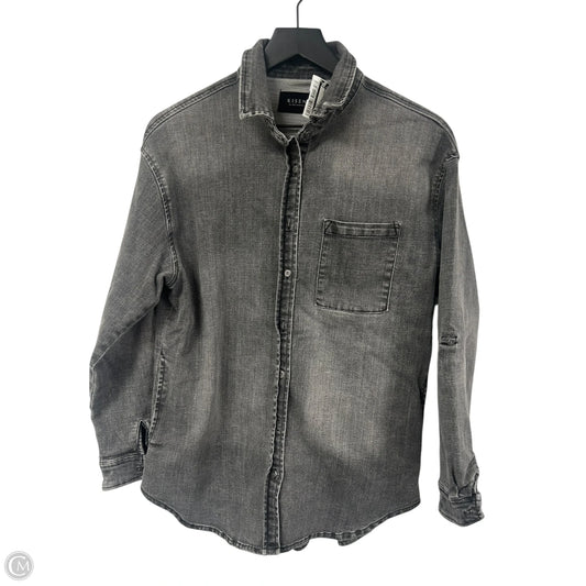 Jacket Denim By Risen In Grey Denim, Size: S