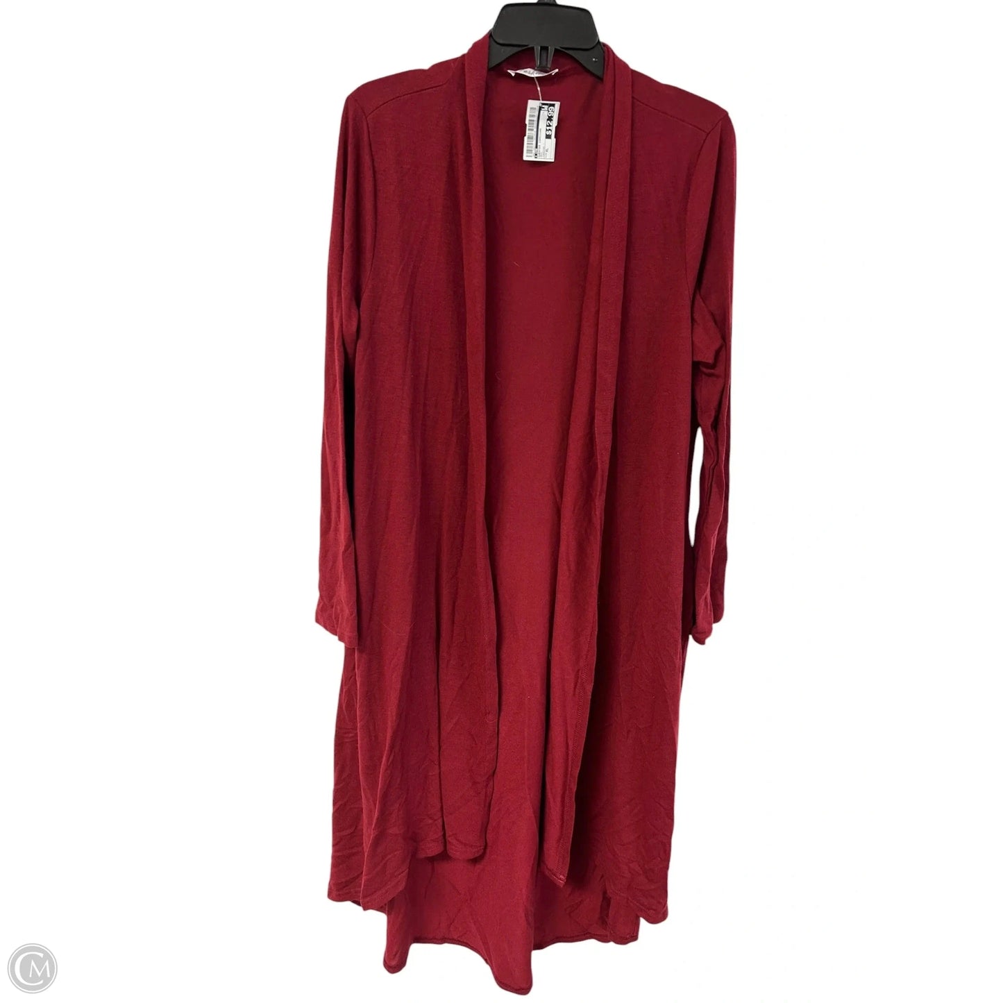 Sweater Cardigan By Cme In Red, Size: Xl