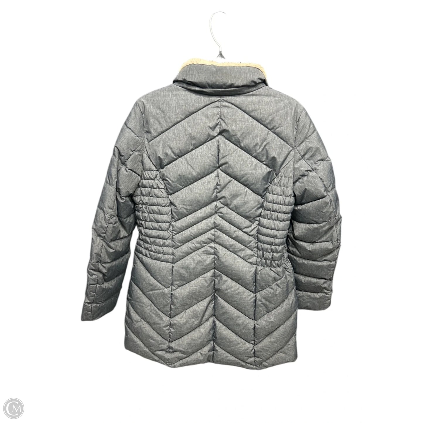 Coat Puffer & Quilted By Laundry In Grey, Size: S