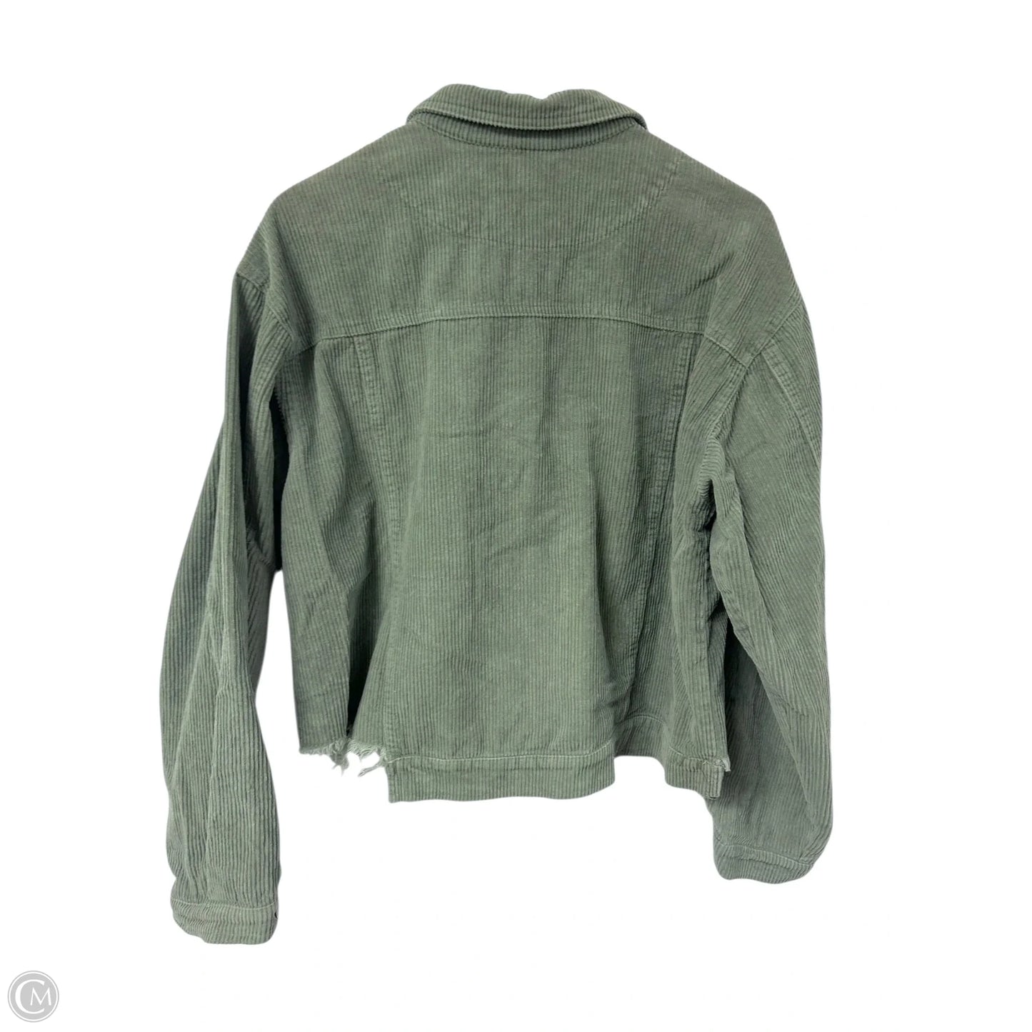 Jacket Shirt By Pol In Green, Size: L