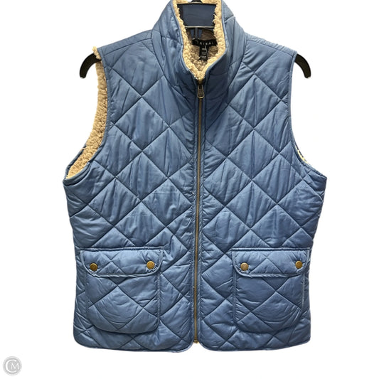 Vest Puffer & Quilted By Tribal In Blue & Tan, Size: M