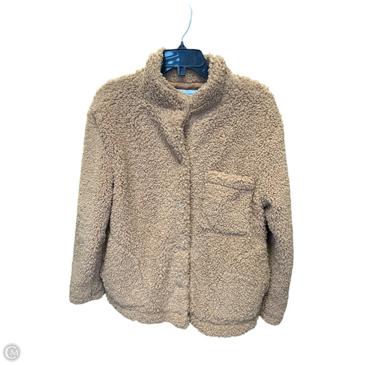 Jacket Faux Fur & Sherpa By Carly Jean In Tan, Size: M