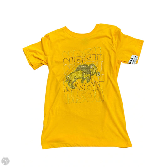 Top Short Sleeve Basic By Clothes Mentor In Yellow, Size: S