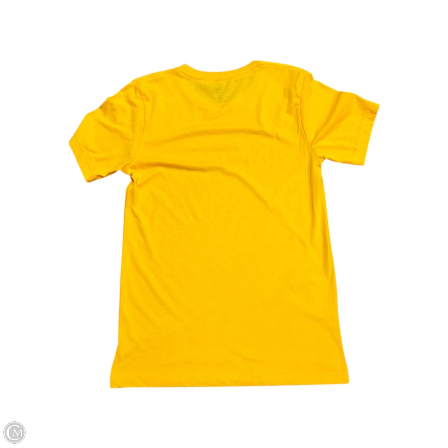 Top Short Sleeve Basic By Clothes Mentor In Yellow, Size: S