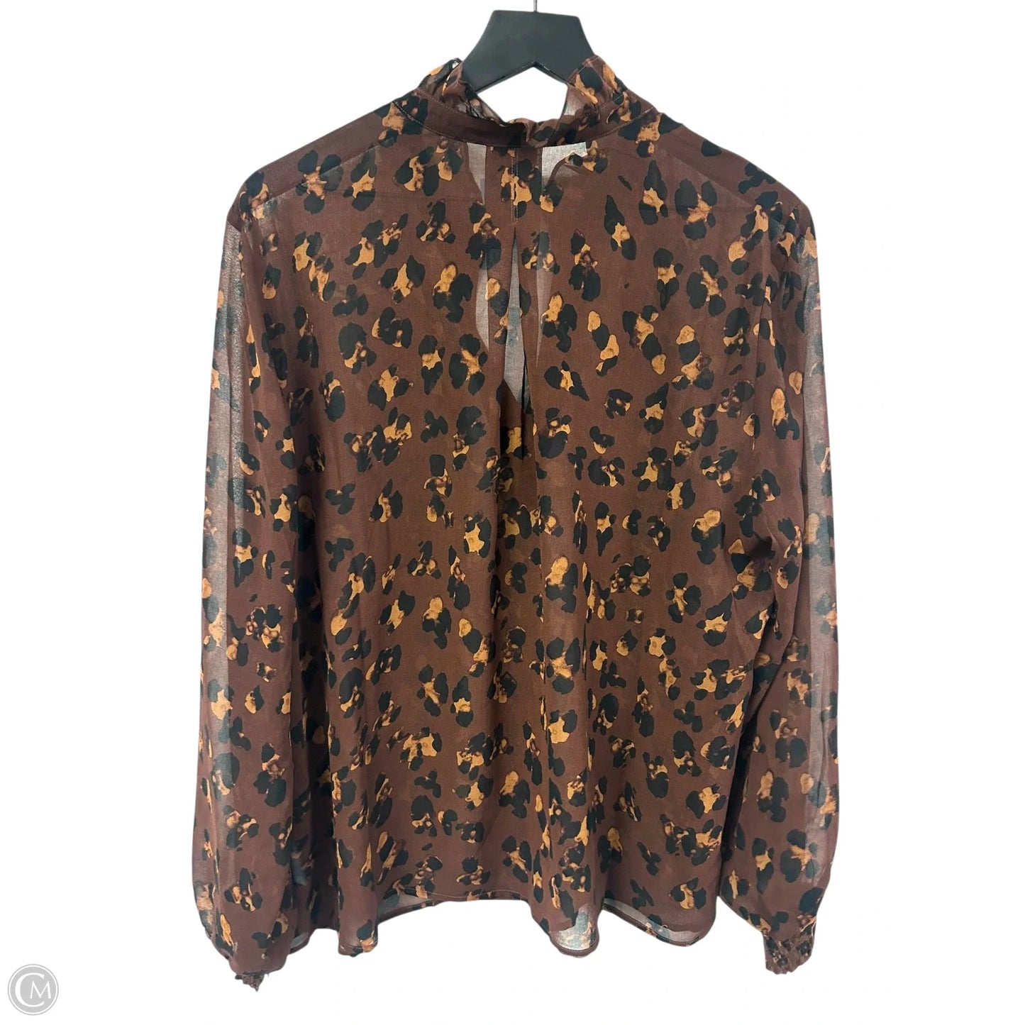 Top Long Sleeve By Cabi In Brown, Size: L