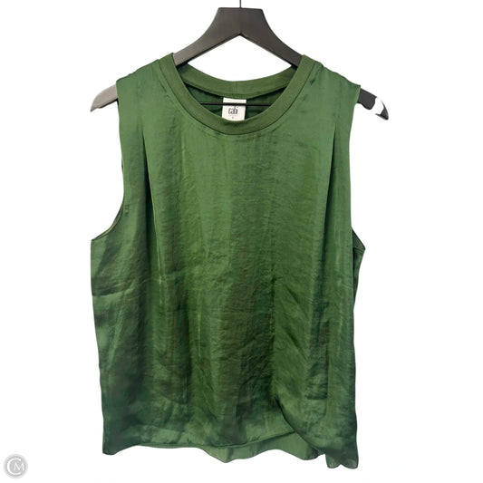 Top Sleeveless By Cabi In Green, Size: S