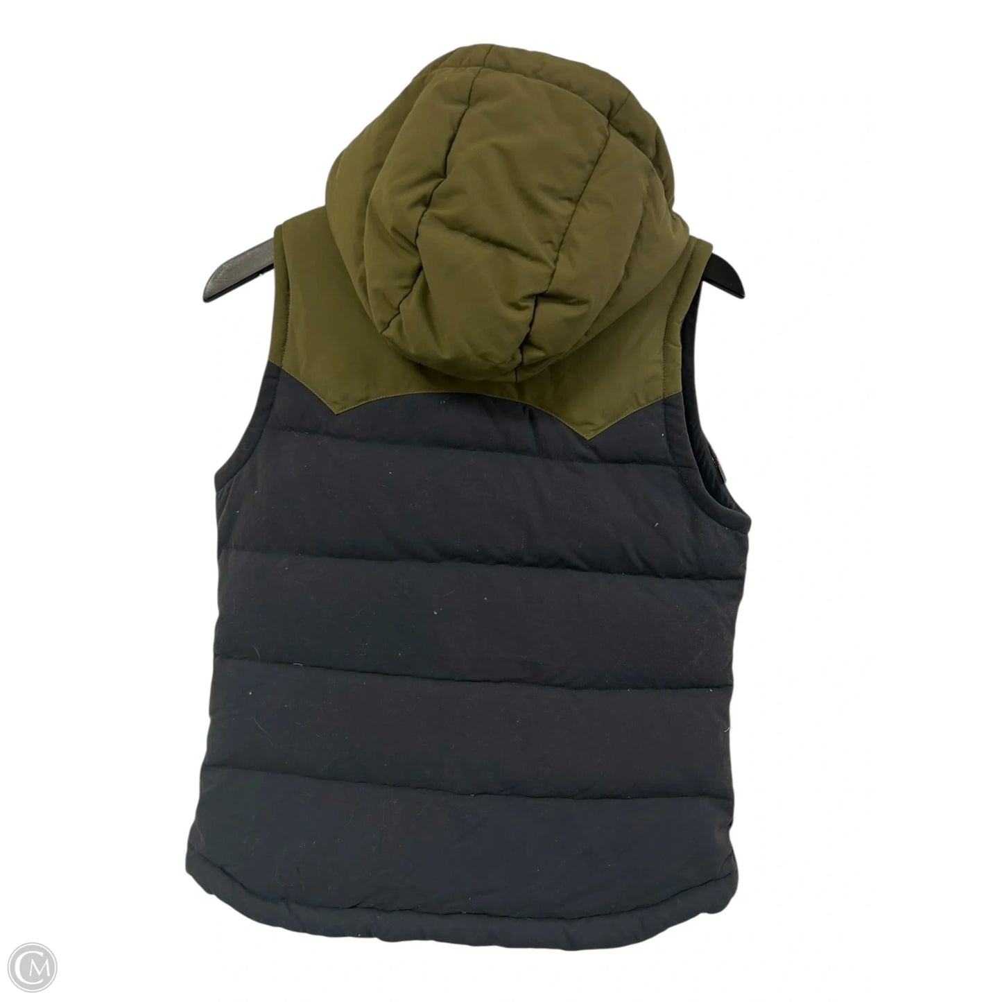 Vest Puffer & Quilted By Patagonia In Blue & Green, Size: S