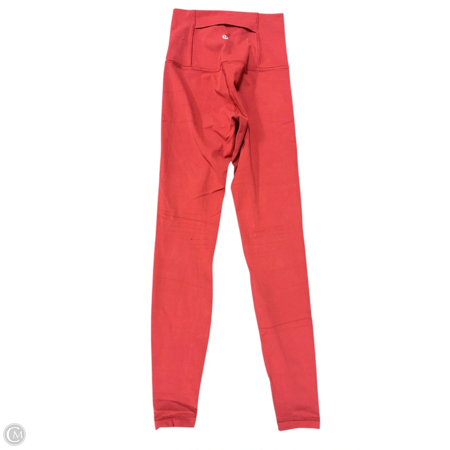 Athletic Leggings By Lululemon In Orange, Size: 4