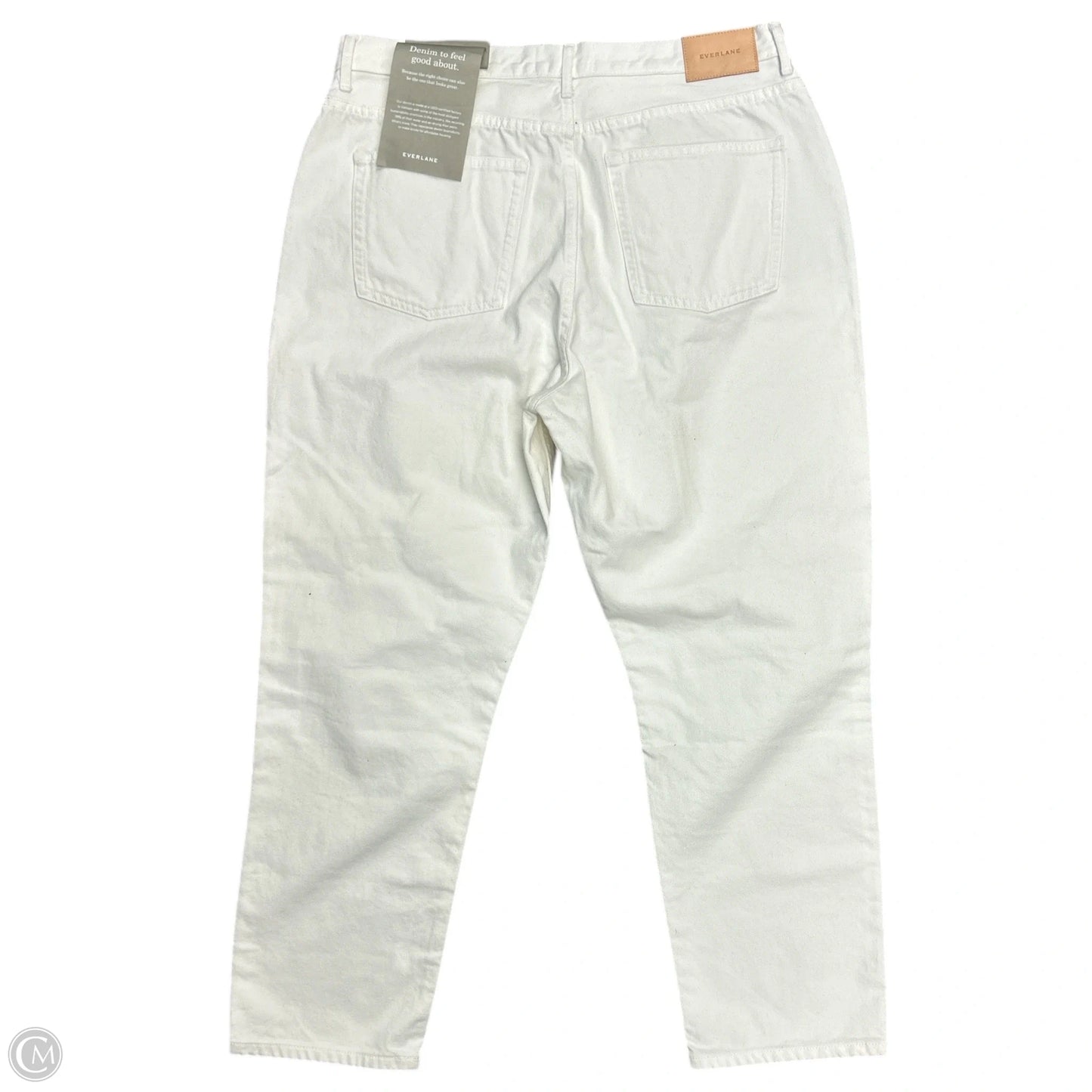 Jeans Straight By Everlane In White Denim, Size: 16