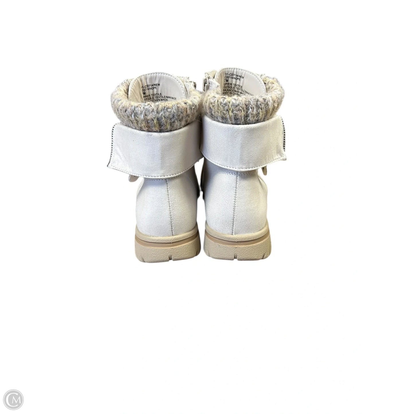 Boots Ankle Flats By Cliffs By White Mountain In Cream, Size: 7