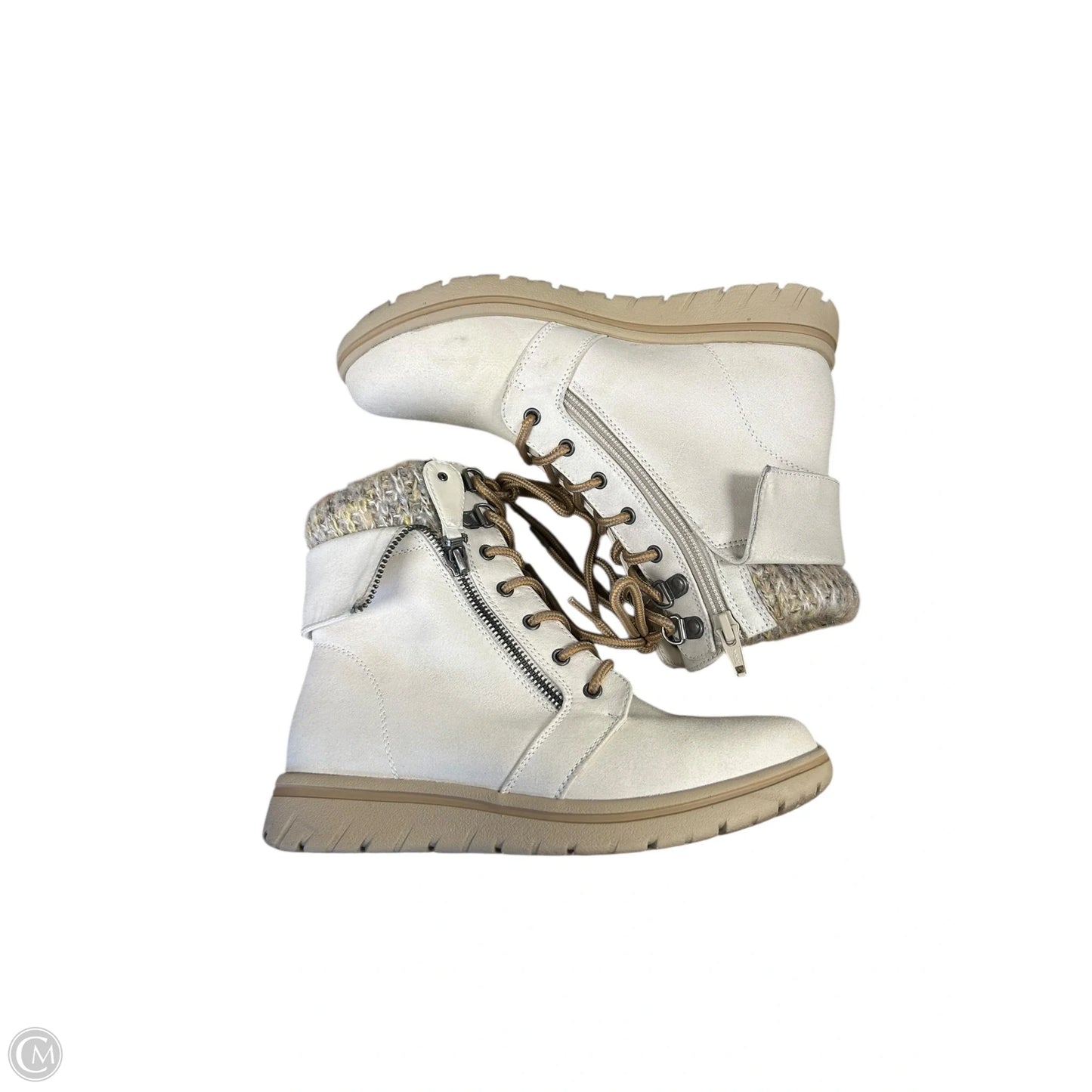 Boots Ankle Flats By Cliffs By White Mountain In Cream, Size: 7