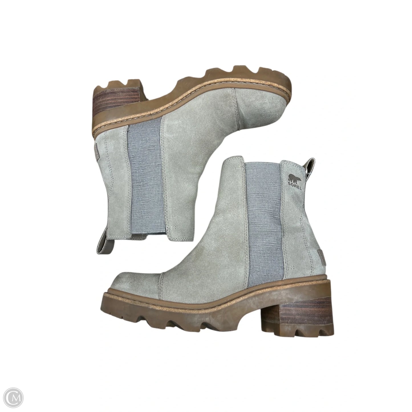 Boots Ankle Heels By Sorel In Tan, Size: 8