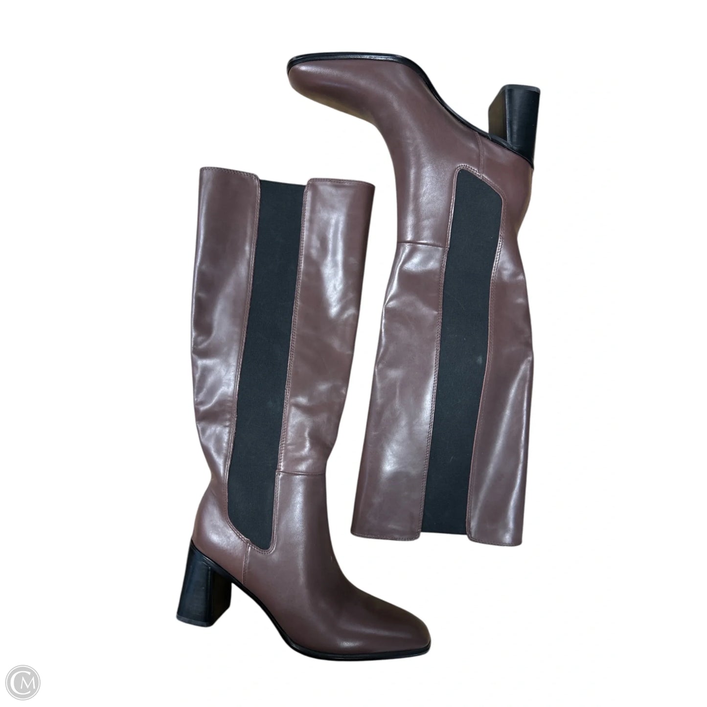 Boots Knee Heels By Nordstrom In Brown, Size: 8