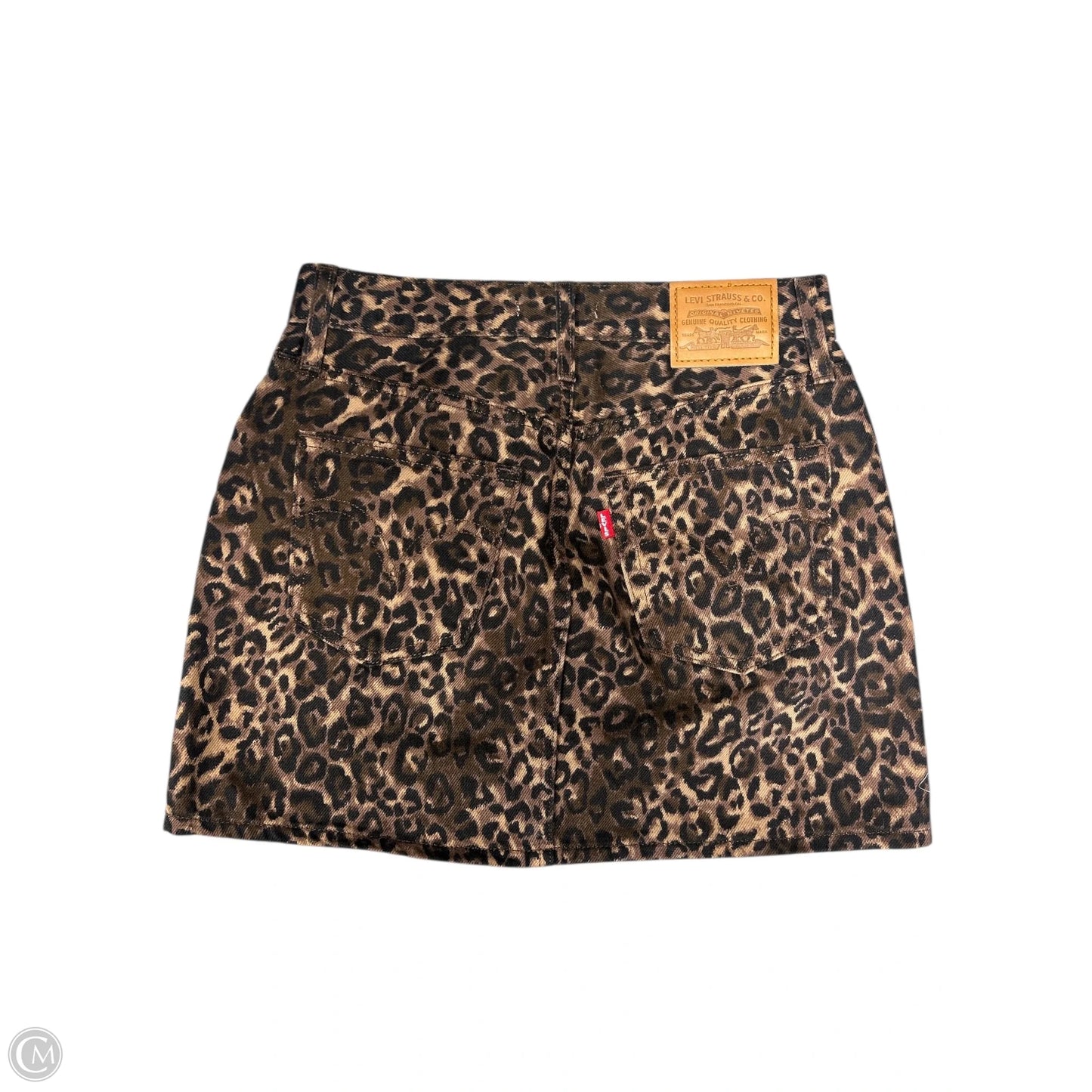 Skirt Mini & Short By Levis In Leopard Print, Size: 0