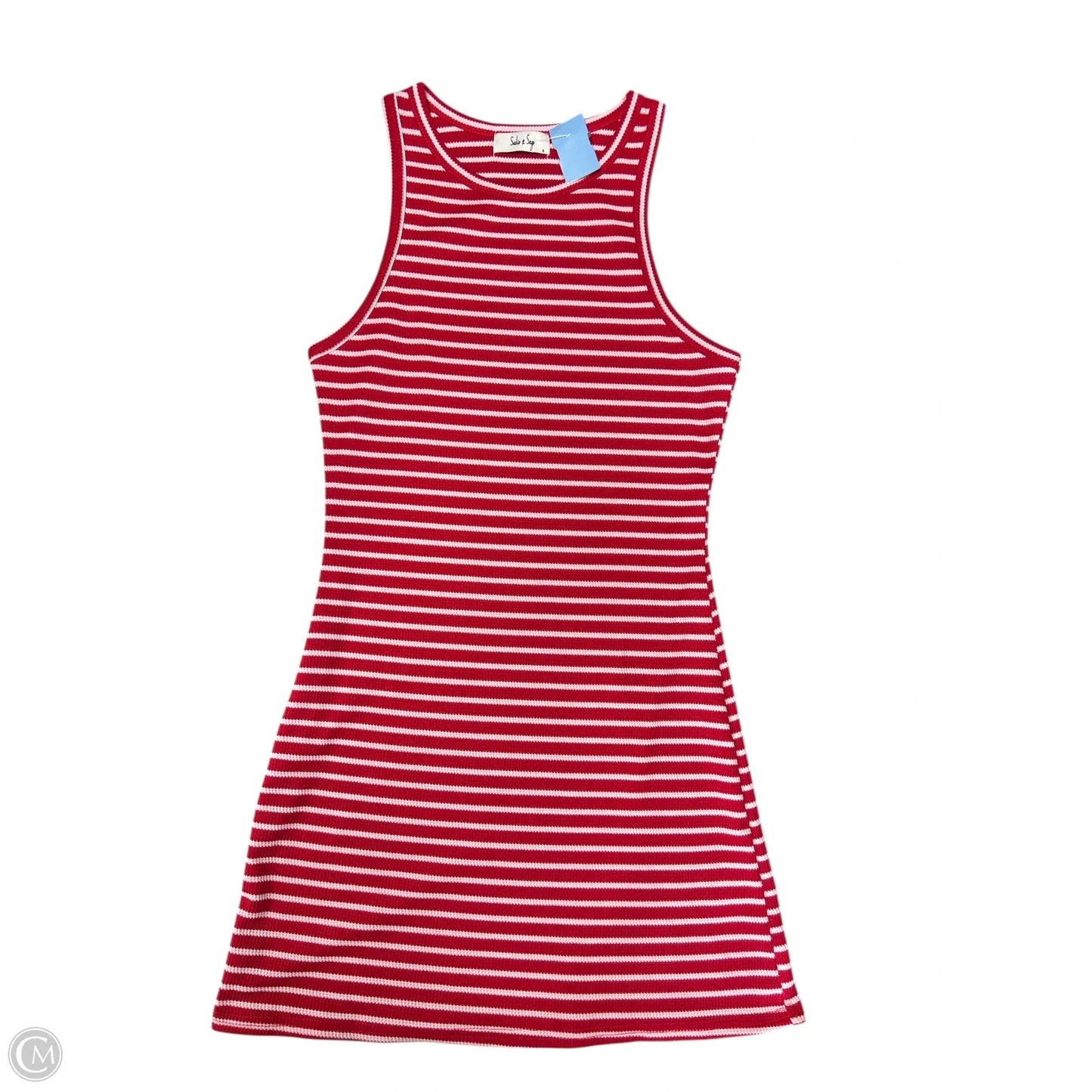 Dress Casual Short By Sadie & Sage In Red & White, Size: S
