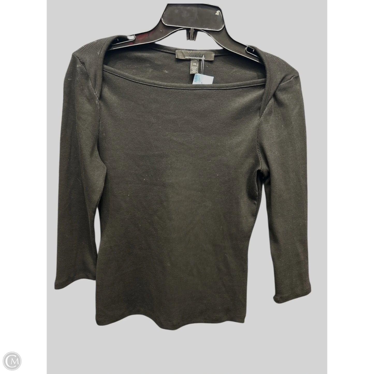 Top Long Sleeve By White House Black Market In Black, Size: Xs