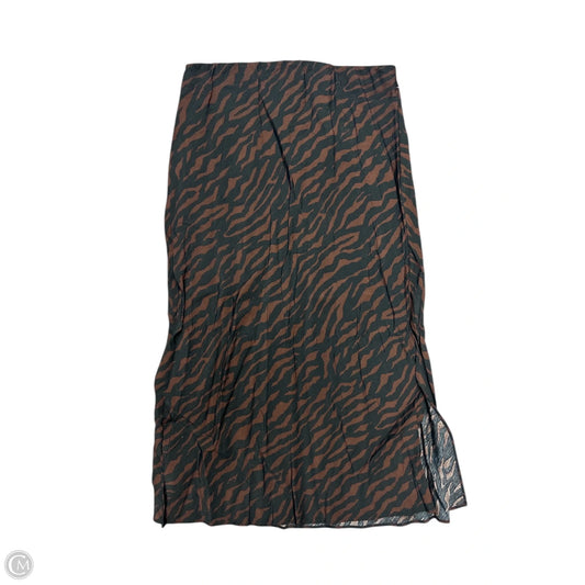 Skirt Midi By Madewell In Black & Brown, Size: 0