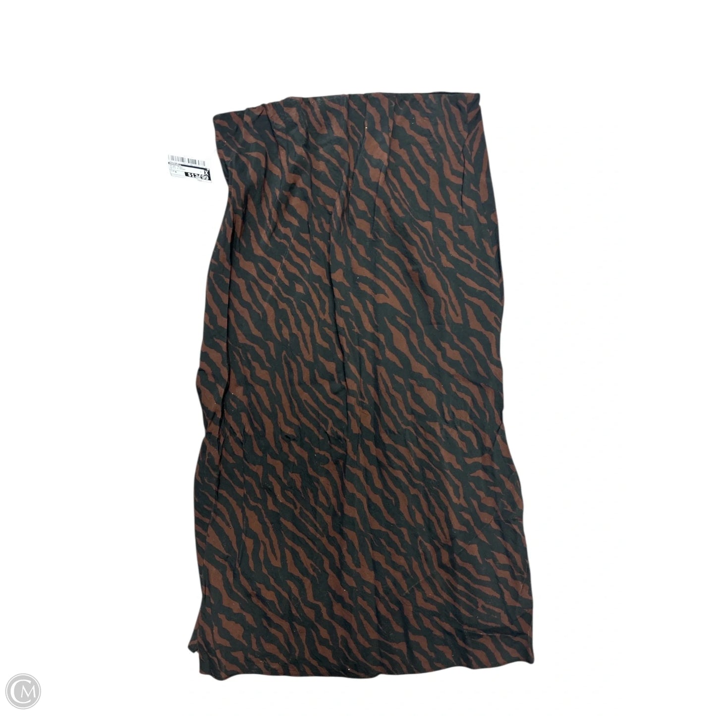 Skirt Midi By Madewell In Black & Brown, Size: 0