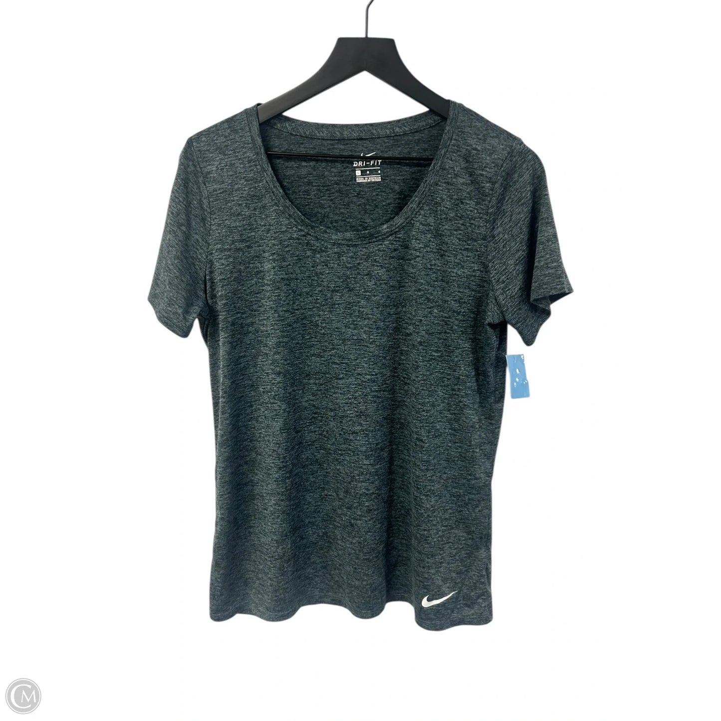 Athletic Top Short Sleeve By Nike Apparel In Grey, Size: L