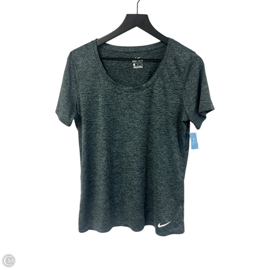 Athletic Top Short Sleeve By Nike Apparel In Grey, Size: L