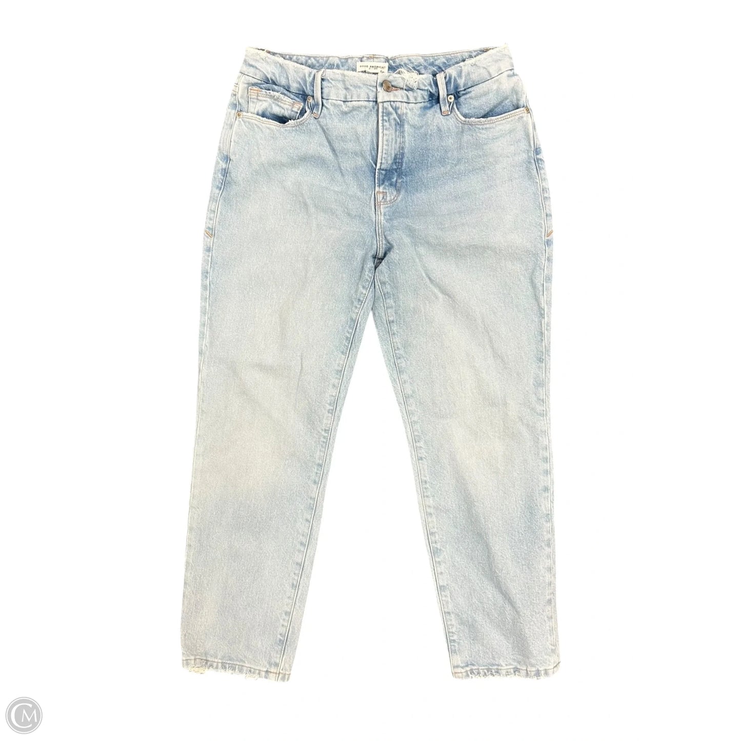 Jeans Straight By Good American In Blue Denim, Size: 2