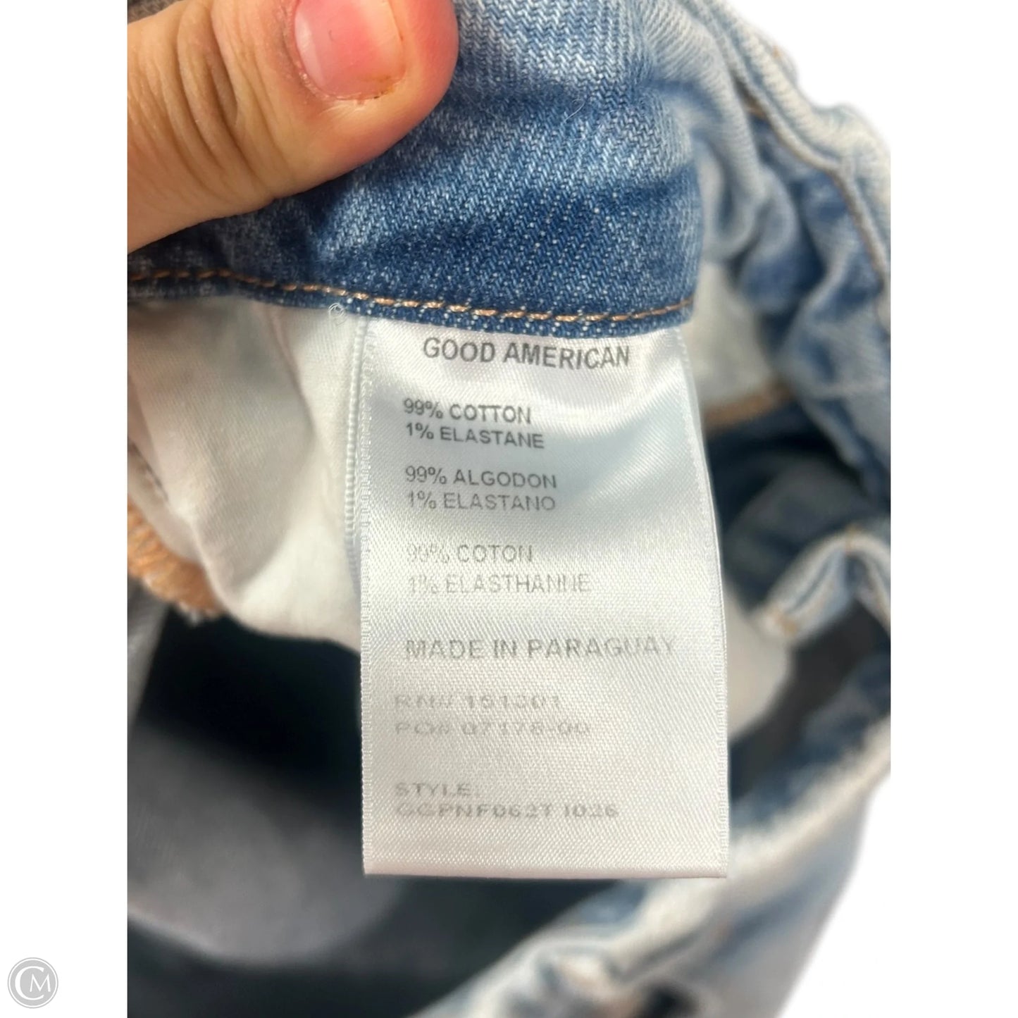Jeans Straight By Good American In Blue Denim, Size: 2