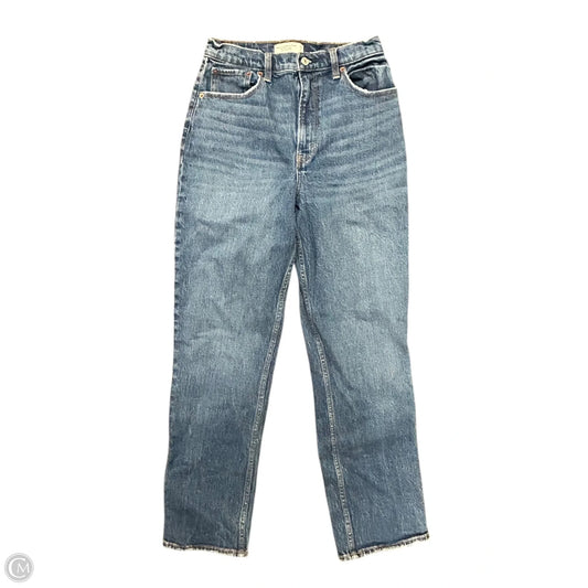 Jeans Straight By Abercrombie And Fitch In Blue Denim, Size: 6