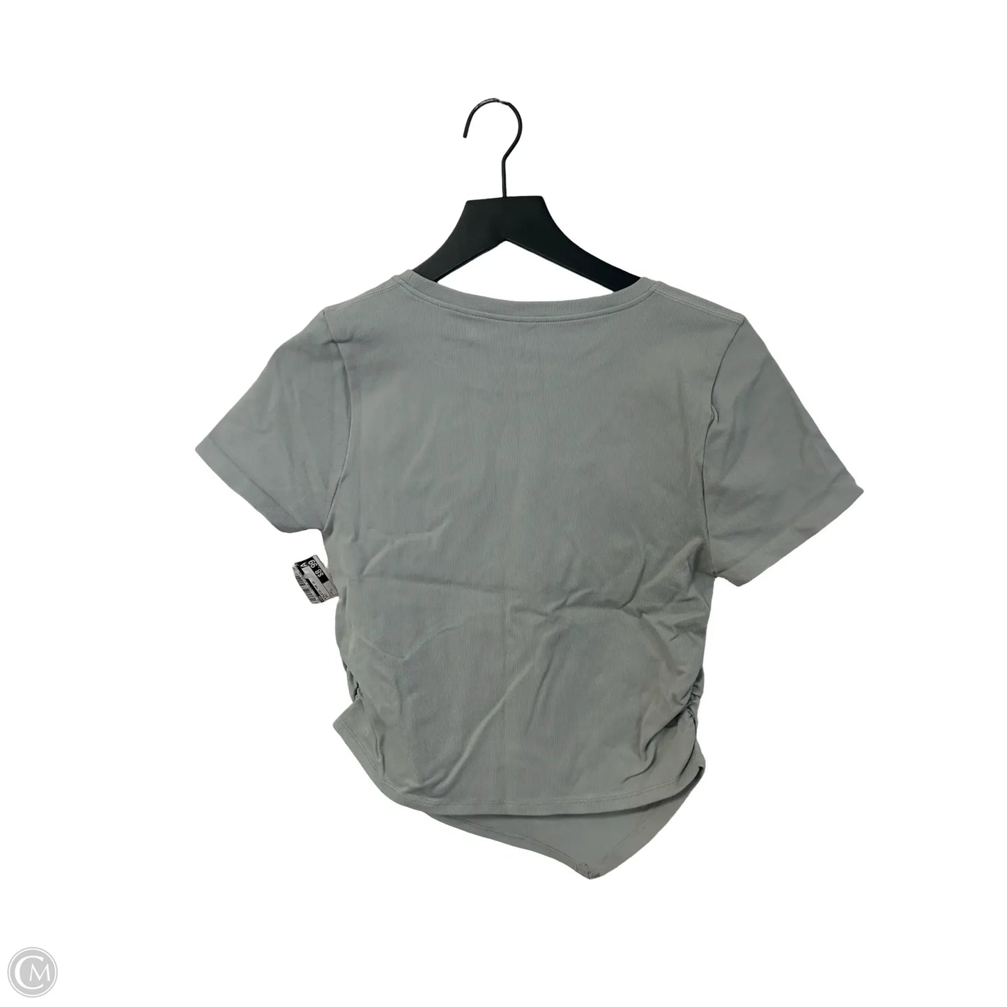 Athletic Top Short Sleeve By Oqq In Grey, Size: L
